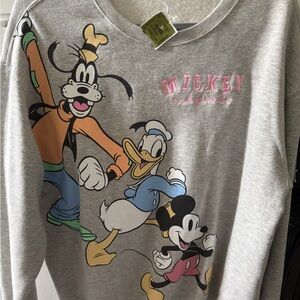 Disney Mickey and Friends Gray Sweatshirt